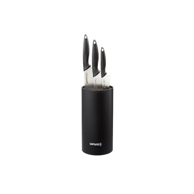 Samura GOLF Collection: Premium Japanese Steel Kitchen Knife Block Set with Paring, Utility, and Chef s Knives for Culinary Excellence 