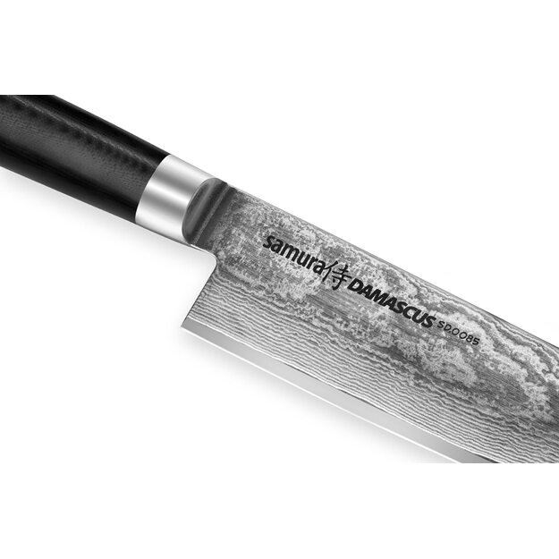 SAMURA Kochmesser Damascus 8.0 /200 mm. 67 Lagen. VG -10 Stahlkern, G-10 