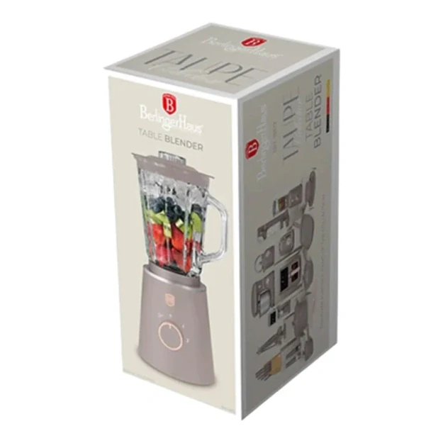Berlinger Haus BH-9819 stalinis trintuvas 1,5 l 1000 W, matinė rusvai pilka