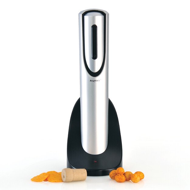 BergHOFF elektrinis vyno atidarytuvas - veikia su baterijomis, su folijos pjovikliu, atidaro iki 30 butelių vienu įkrovimu 