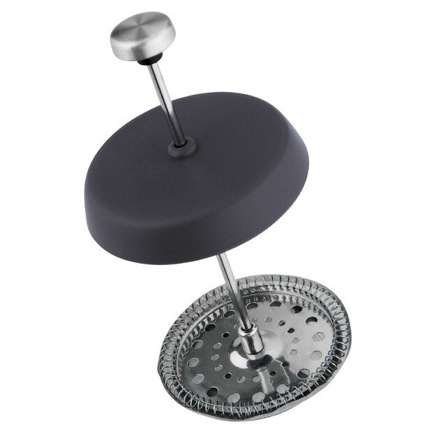 BergHOFF prancūzi&scaron;kas kavinukas 0.35 l - nerūdijančio plieno rėmas su kar&scaron;čiui atspariu stiklu kavai ir arbatai 