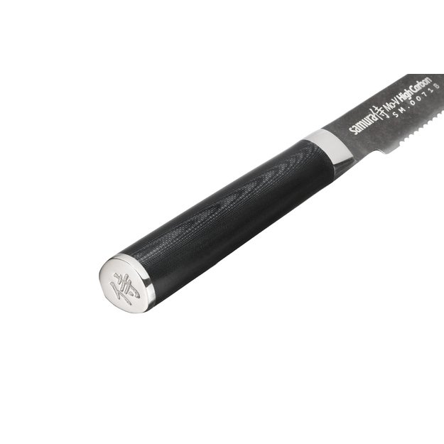 Samura MO-V Stonewash pomidorų peilis 120 mm – profesionalus, ilgalaikis, ergonomiškas pjaustymas 