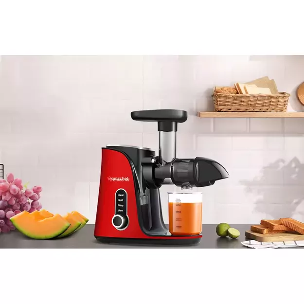 AMZCHEF lėtaeigė sulčiaspaudė 4in1, raudona, GM3001-RD 1