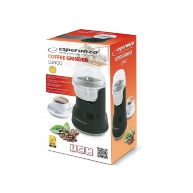 Kavamalė Esperanza EKC002K Lungo, 160W, juoda 1