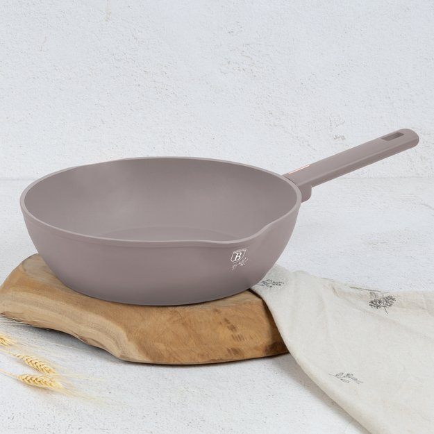Gili keptuvė su dviem pylimo snapeliais 28 cm Berlinger Haus Taupe BH-8091