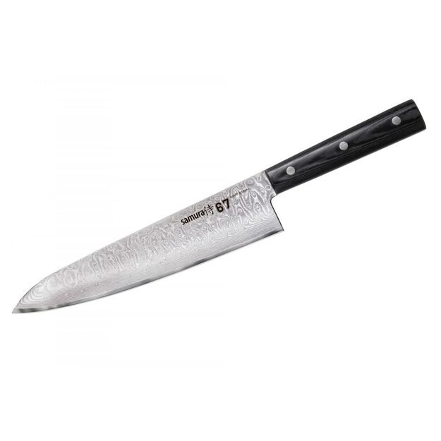 SAMURA Damascus 67 Kochmesser 208mm/8.2 . H&auml;rte 61 HRC 