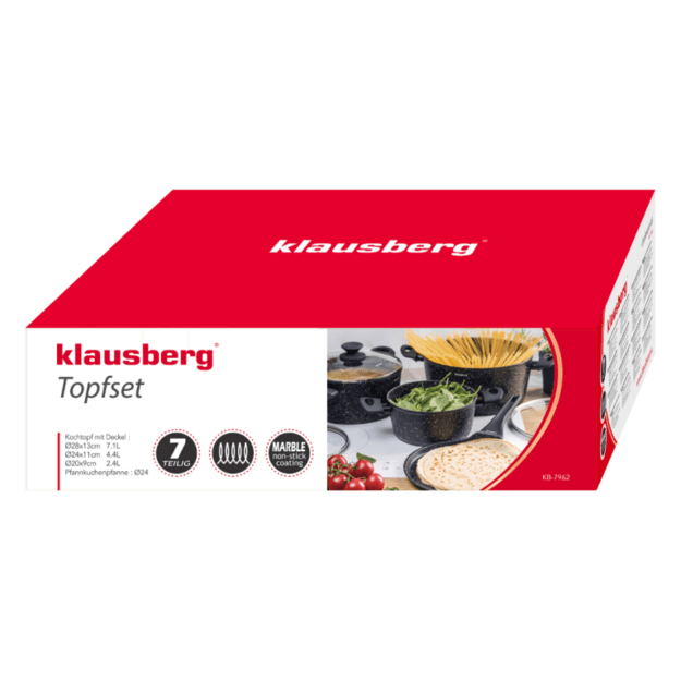 Puodų rinkinys su blynų keptuve 7 dalių Klausberg KB-7962 5