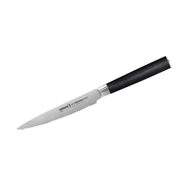 Samura MO-V 120 mm (4.7 ) pomidorų peilis – profesionalus, aštrus, ergonominis virtuvės peilis 