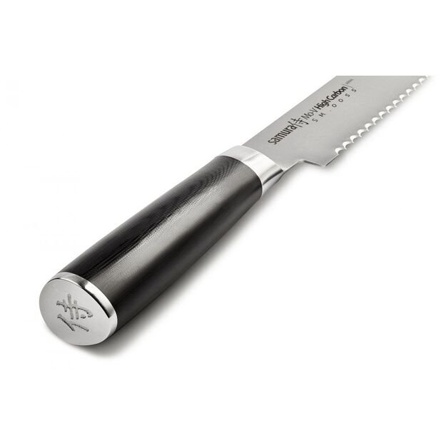 Samura MO-V 9  Bread Knife - Precision Japanese Steel Kitchen Knife for Effortless Slicing and Serving of Bread and Pastries 