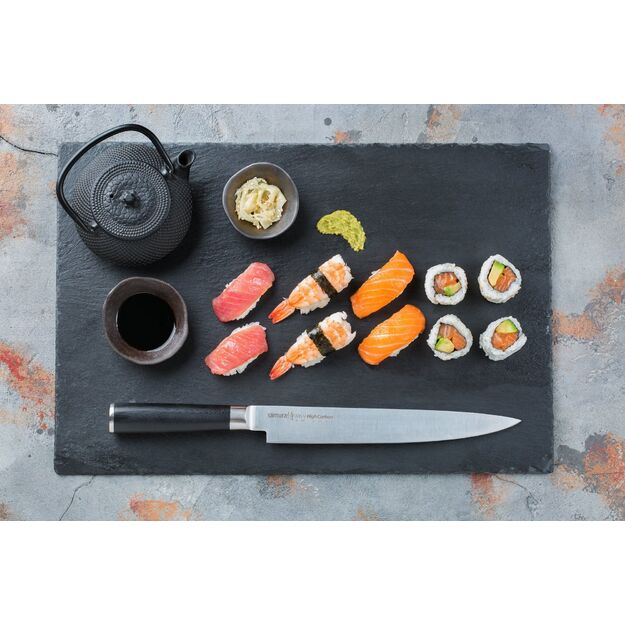 Samura MO-V 9-Inch Slicing Knife - Premium Japanese Steel Kitchen Knife for Precision Cutting and Culinary Excellence 