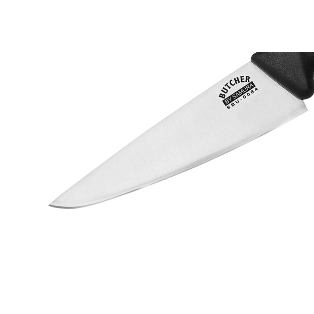 „Samura BUTCHER 6“ šiuolaikinis virėjo peilis – aukščiausios kokybės japoniško plieno virtuvės peilis, skirtas tiksliam pjovimui ir kulinariniam meistriškumui.