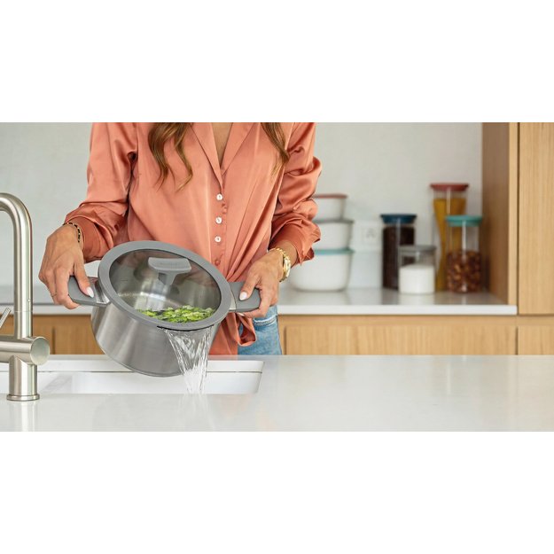 BergHOFF Moonmist sriubinis puodas su dangčiu 24 cm 5,6 L 