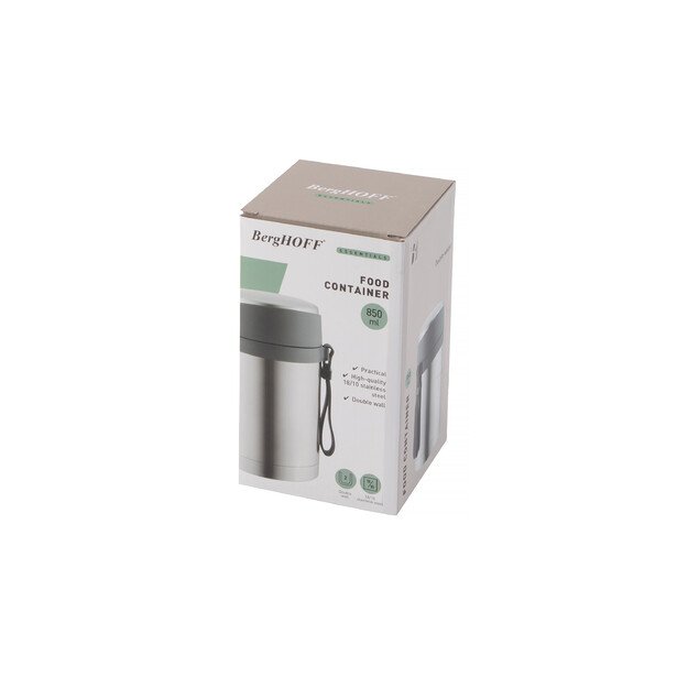 BergHOFF nerūdijančio plieno maisto indas - dvigubų sienelių, ne&scaron;iojamas, &scaron;ilumą/&scaron;altį i&scaron;laiko iki 6 valandų 