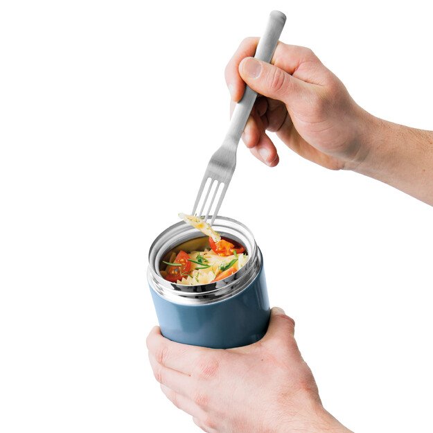 BergHOFF 0,75 l termodėžutė - sandarus nerūdijančio plieno indas pietums, sriuboms ar salotoms, tinkamas plauti indaplovėje 