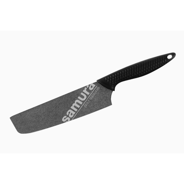 Samura GOLF Stonewash Nakiri virtuvinis peilis 167 mm – profesionalus, ilgalaikis aštrumas ir ergonomiškas rankena 
