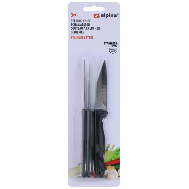 ALPINA daržovių peiliukai 18 cm, 3 vnt. 1