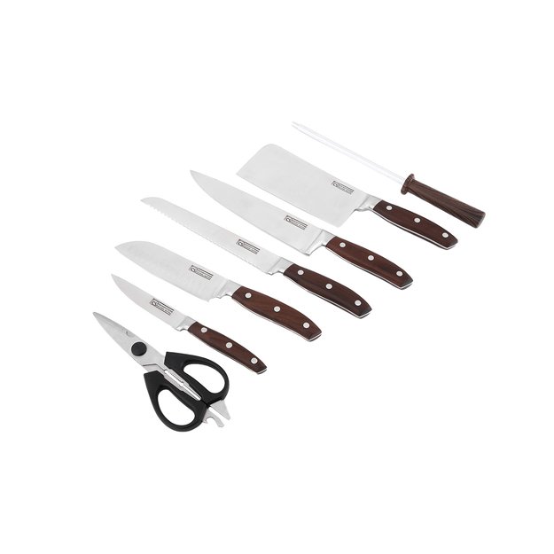 CS Kochsysteme SOLTAU peilių rinkinys su stovu, 8 vnt. 1