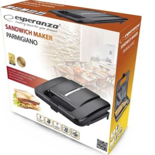 Esperanza EKT010 sumuštinių keptuvė 1000 W 3
