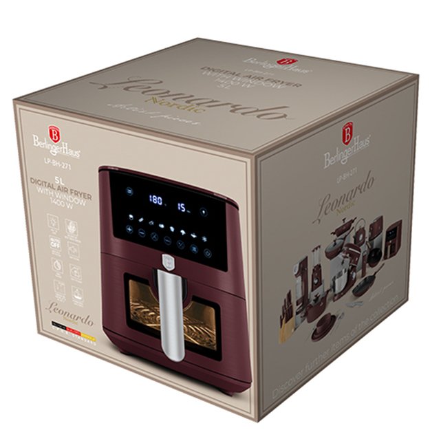 Karšto oro gruzdintuvė 5 L Berlinger Haus Leonardo LP-BH-271