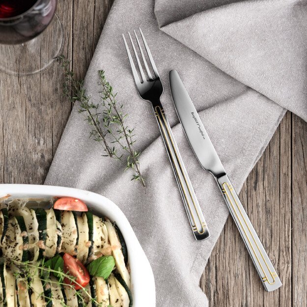 BergHOFF 72 dalių stalo įrankių rinkinys - Heritage kolekcija su auksinėmis detalėmis, sukurta dizainerio Ralph Kr&auml;mer 