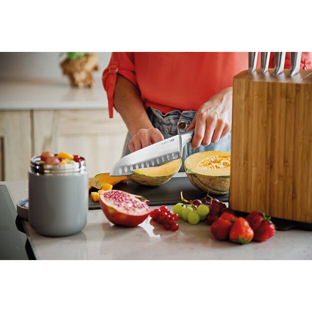 BergHOFF 17,5 cm Santoku peilis - Legacy serija, nerūdijančio plieno su vientisa rankena ir subalansuotu laikymu 