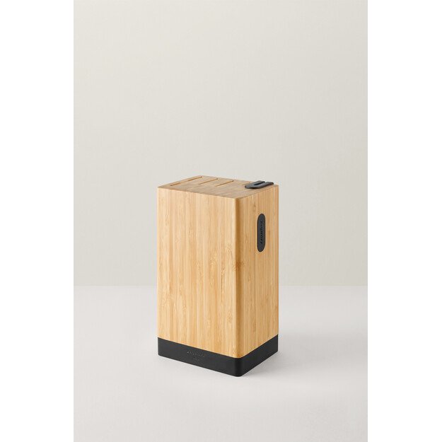 BergHOFF 5 dalių peilių blokas - Graphite serija su Azijos įkvėptais peiliais, galąstuvu ir magnetiniu šonu 