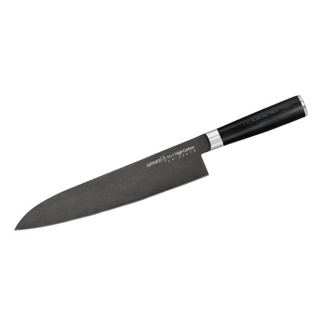 Samura MO-V Stonewash 9.4  Grand Chef s Knife - Precision Japanese Steel Kitchen Knife for Culinary Excellence 