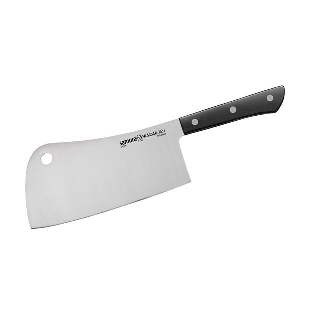 Samura HARAKIRI 7.1  Cleaver - Premium Japanese Steel Kitchen Knife in Black Finish, Exceptional Precision for Culinary Excellence 