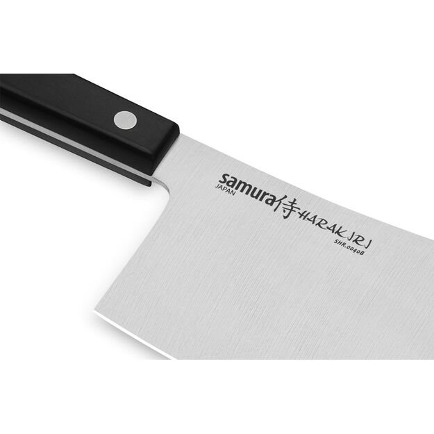 Samura HARAKIRI 7.1  Cleaver - Premium Japanese Steel Kitchen Knife in Black Finish, Exceptional Precision for Culinary Excellence 