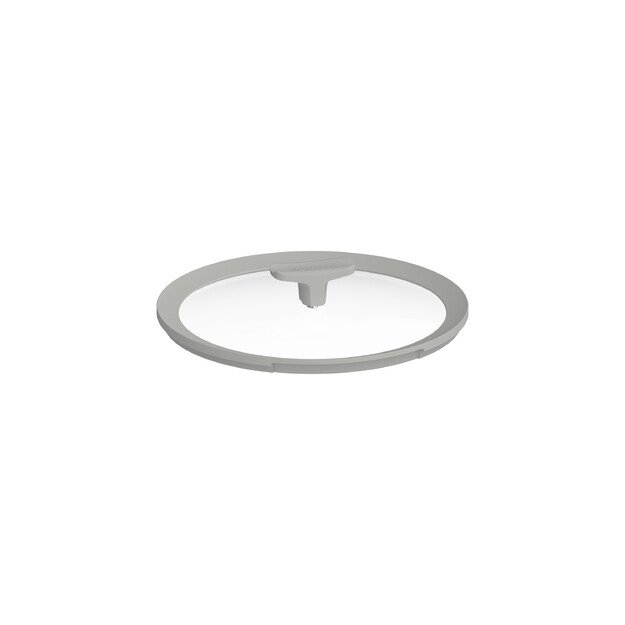 BergHOFF 28 cm stiklinis dangtis - Balance Moonmist su silikoniniu kraštu, garų anga ir patogia rankena 
