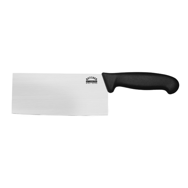 Samura BUTCHER 180 mm mėsmalės / kapojimo kirvis – profesionalus virtuvinis peilis, ilgaamžiškas aštrumas ir ergonomiška rankena 