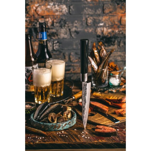 Samura BLACKSMITH universalus virtuvinis peilis 162 mm – profesionalus, aštrus ir patvarusereço 