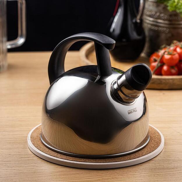 KINGHoff nerūdijančio plieno virdulys su švilpuku 1.5 l, sidabrinis, KH-1896 7