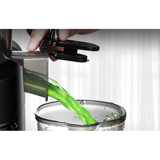 AMZCHEF lėtaeigė sulčiaspaudė, 250W, 1.8L, juoda, SJ-036-BK 2