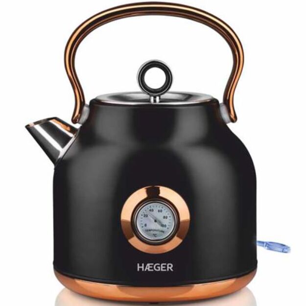 Elektrinis virdulys Haeger EK-22B.024A Art Deco, 1.7L, su termometru, 2200W