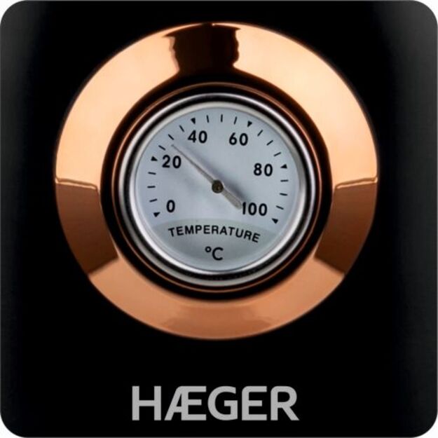 Elektrinis virdulys Haeger EK-22B.024A Art Deco, 1.7L, su termometru, 2200W 1