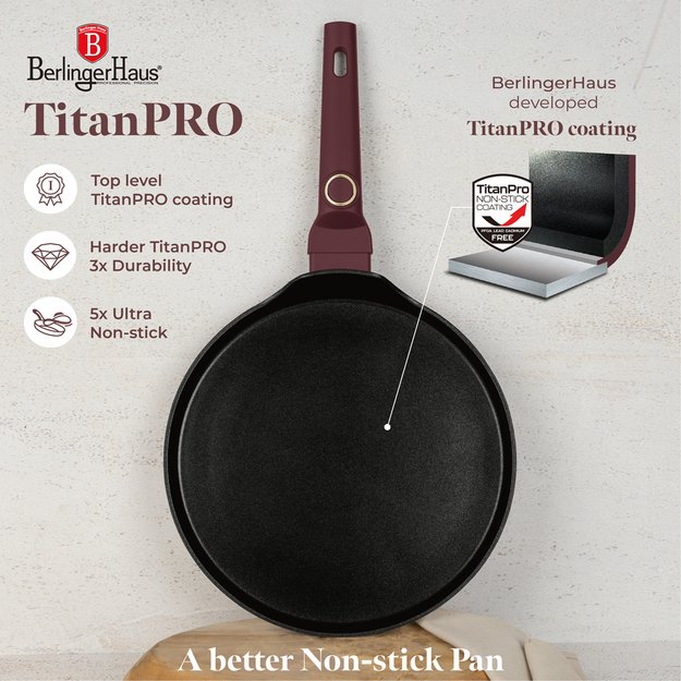 Blynų keptuvė 28 cm Berlinger Haus Leonardo BH-8026