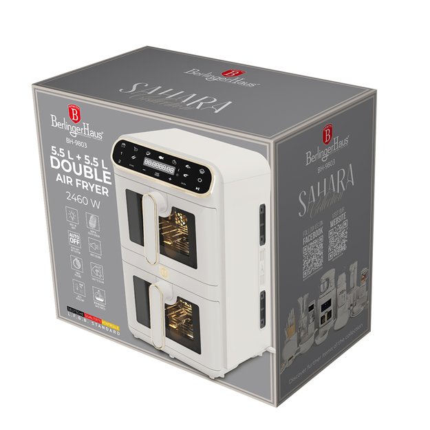 Dviguba karšto oro gruzdintuvė 11 L Berlinger Haus BH9803