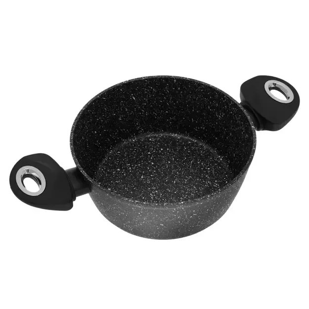 Puodų ir keptuvių rinkinys 12 dalių marmuro juodos spalvos Klausberg KB-7201 7