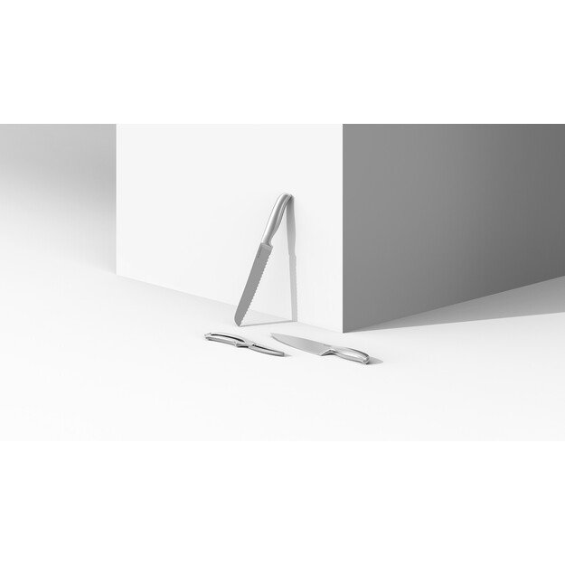 BergHOFF 8 dalių peilių blokas - Frame serija su ranka galąstais a&scaron;menimis ir ergonomi&scaron;komis mink&scaron;tomis rankenomis 