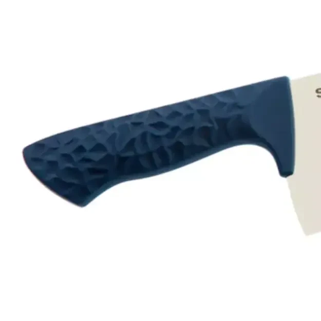 Samura ARNY 8.2  Japanese Steel Cleaver with Navy Peony Handle - Premium Kitchen Knife for Professional Chefs and Home Cooks 