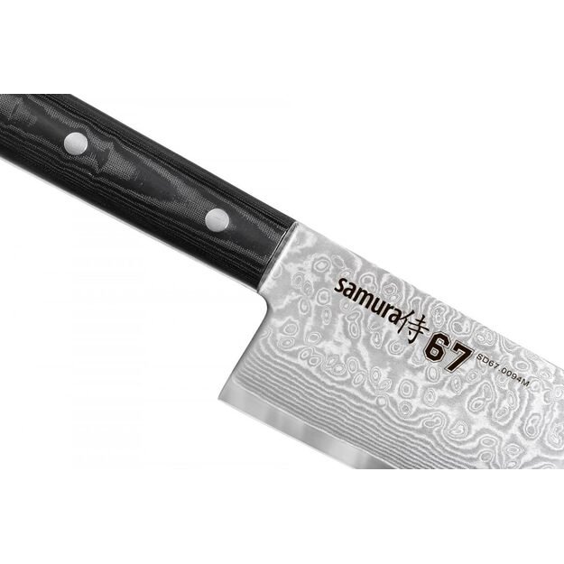 Samura DAMASCUS 67 Santoku Hohlschliff 175 mm 