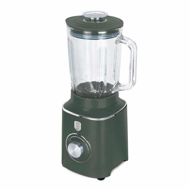 Berlinger Haus BH-9707 stalinis trintuvas su stikliniu indu 1,5 l 1000 W, matinė žalia