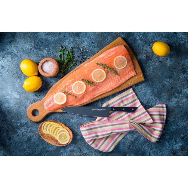 &bdquo;Samura SHADOW&ldquo; &scaron;efo peilis su juoda nepridegančia danga 8,2&Prime; / 208 mm 