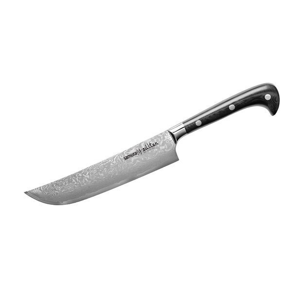 Samura SULTAN virtuvinis šefas peilis 164 mm (7 ) — profesionalus, ilgaamžis, juodas, ergonomiškas pjovimas 