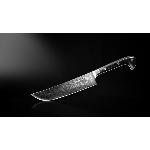 Samura SULTAN virtuvinis šefas peilis 164 mm (7 ) — profesionalus, ilgaamžis, juodas, ergonomiškas pjovimas 