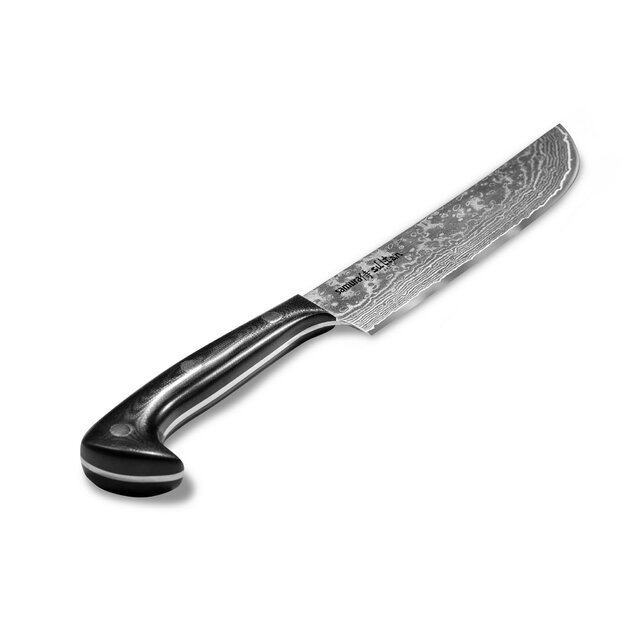 Samura SULTAN virtuvinis šefas peilis 164 mm (7 ) — profesionalus, ilgaamžis, juodas, ergonomiškas pjovimas 