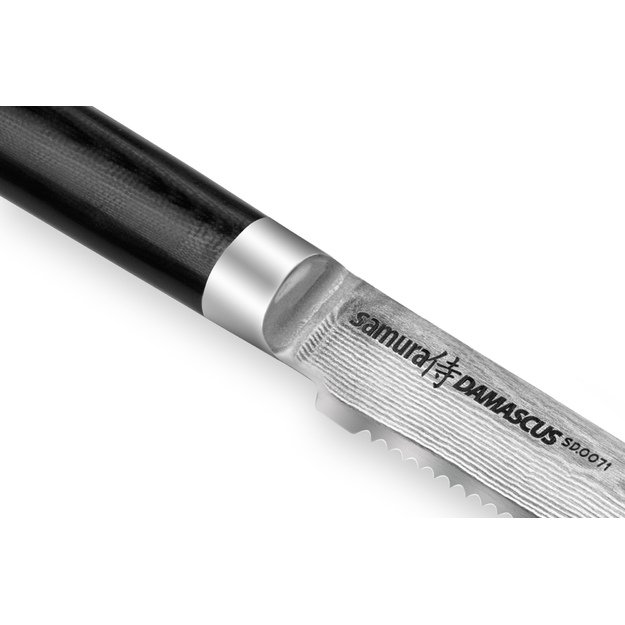 Samura DAMASCUS pomidorų peilis 120 mm – profesionalus, damasko plieno, ergonomiška rankena, itin aštrus 
