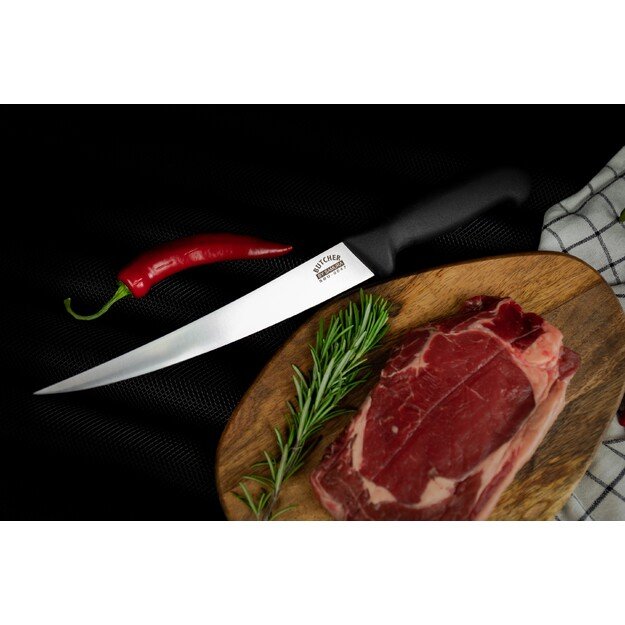 SAMURA BUTCHER virtuvinis pjaustymo peilis 223 mm – profesionalus trumpas sliceris, aštrus ir ilgaamžis 