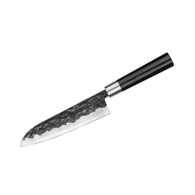 Samura BLACKSMITH Santoku peilis 182 mm — profesionalus universalus virtuvinis peilis, aštrus ir patvarus 